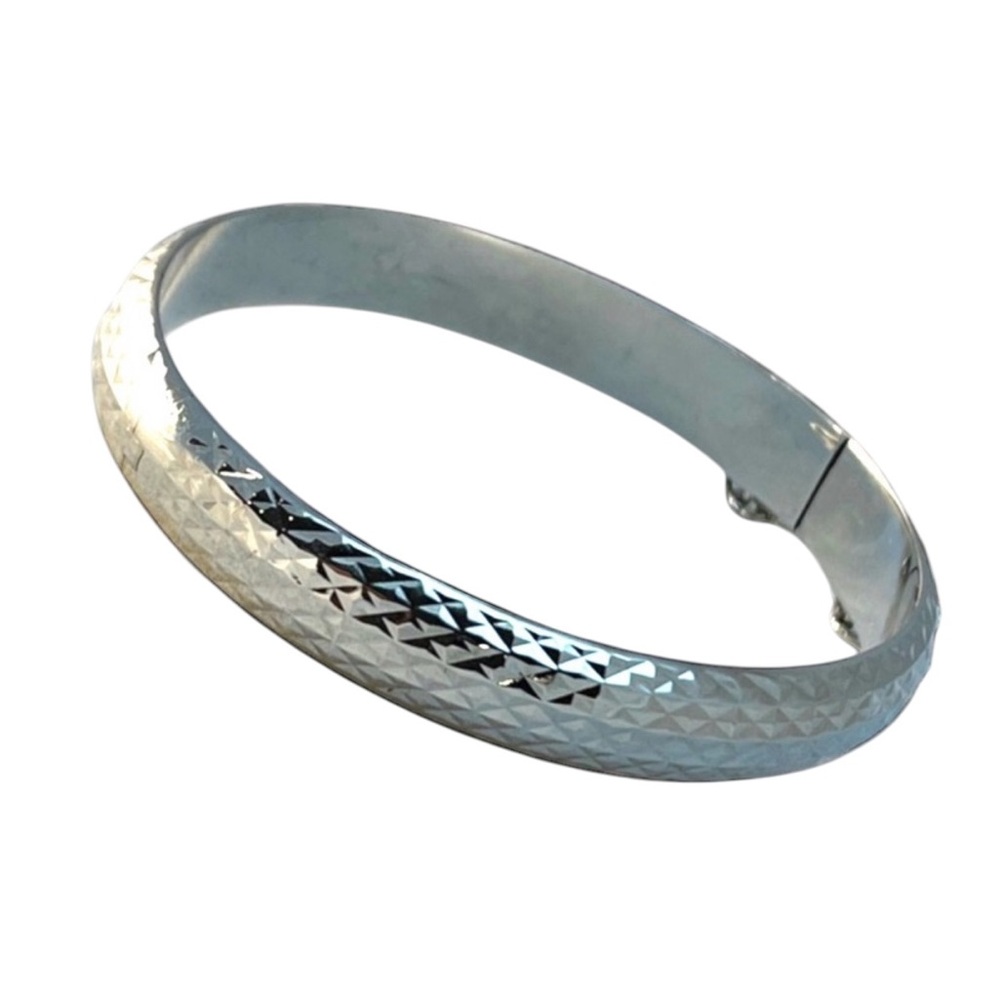 Sterlling silver 925 textured bangle